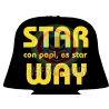 Vinilo Texti Star con Papi es star Way 15x15 - Vinilos Textil Frikis