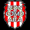 Vinilo Texti Zurigorri Leon como Aita 15x15 - Marea Zurigorri