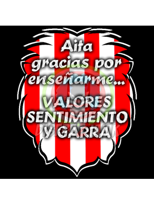 Vinilo Texti Zurigorri Aita gracias por enseñarme 15x15 - Marea Zurigorri