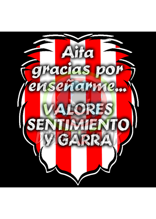 Vinilo Texti Zurigorri Aita gracias por enseñarme 15x15 - Marea Zurigorri