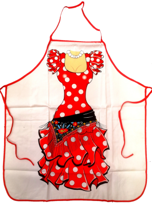 Delantal cuerpo de Sevillana - Camisetas y Delantales para Despedidas