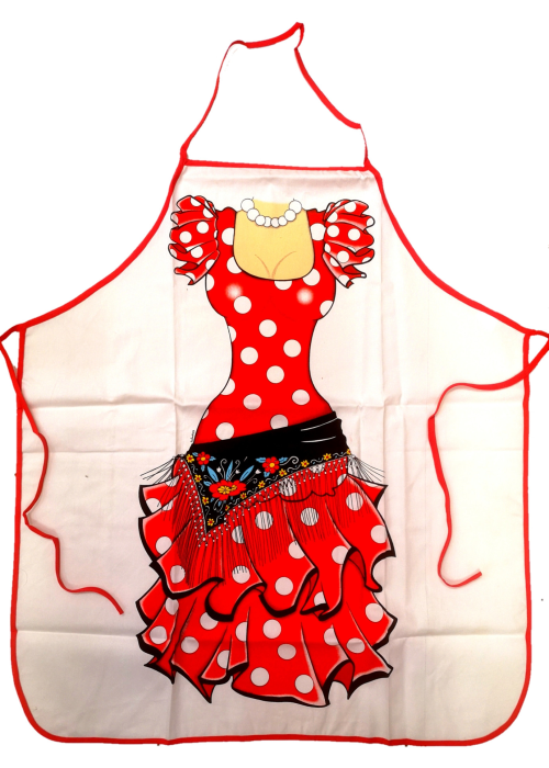 Delantal cuerpo de Sevillana - Camisetas y Delantales para Despedidas
