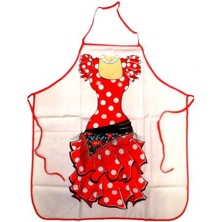 Delantal cuerpo de Sevillana - Camisetas y Delantales para Despedidas