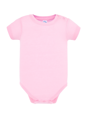 Body Rosa Manga Corta Bebe - Bodys