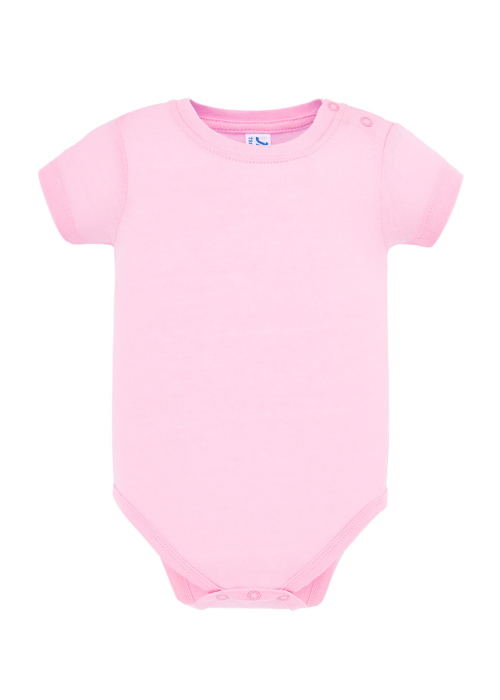 Body Rosa Manga Corta Bebe - Bodys