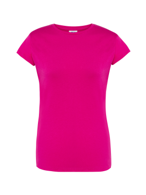 Camiseta Fucsia Manga Corta Mujer - Camisetas y Polos
