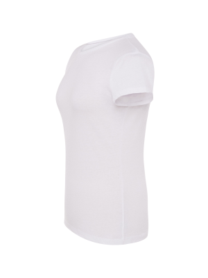 Camiseta Blanca Manga Corta Mujer - Camisetas y Polos