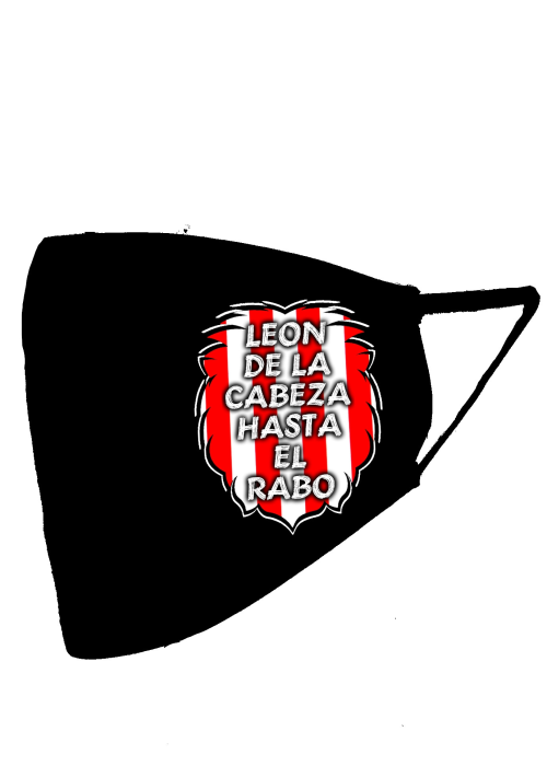 Mascarilla negra Leon de La cabeza hasta el rabo (Homologada) - Euskal Maskarak Adulto