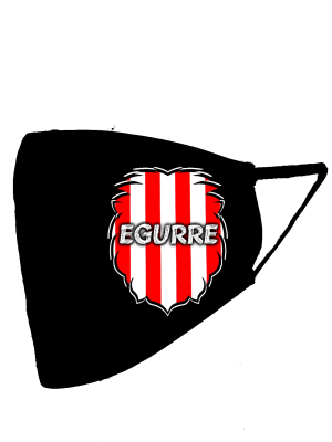Mascarilla negra Leon Zurigorri Egurre (Homologada) - Euskal Maskarak Adulto