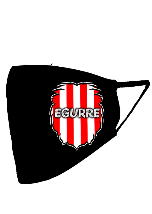 Mascarilla negra Leon Zurigorri Egurre (Homologada) - Euskal Maskarak Adulto