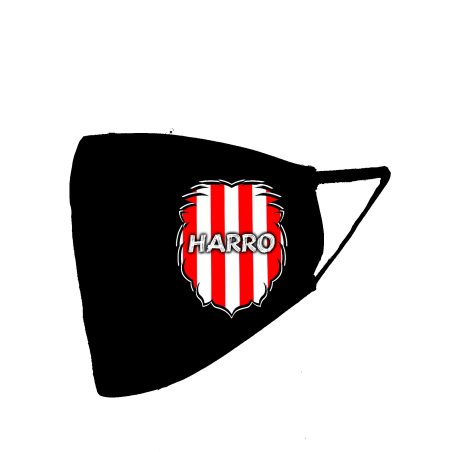 Mascarilla negra Leon Zurigorri Harro (Homologada) - Euskal Maskarak Adulto