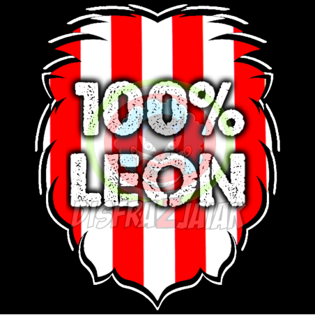 Camiseta Leon Zurigorri 100% Leon Adulto - Marea Zurigorri