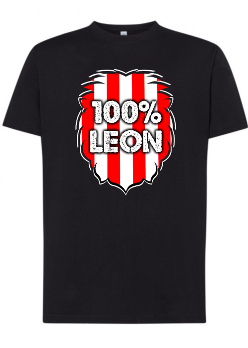 Camiseta Leon Zurigorri 100% Leon Adulto - Marea Zurigorri