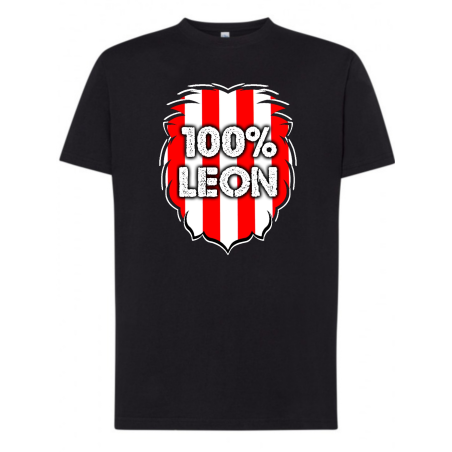 Camiseta Leon Zurigorri 100% Leon Adulto - Marea Zurigorri