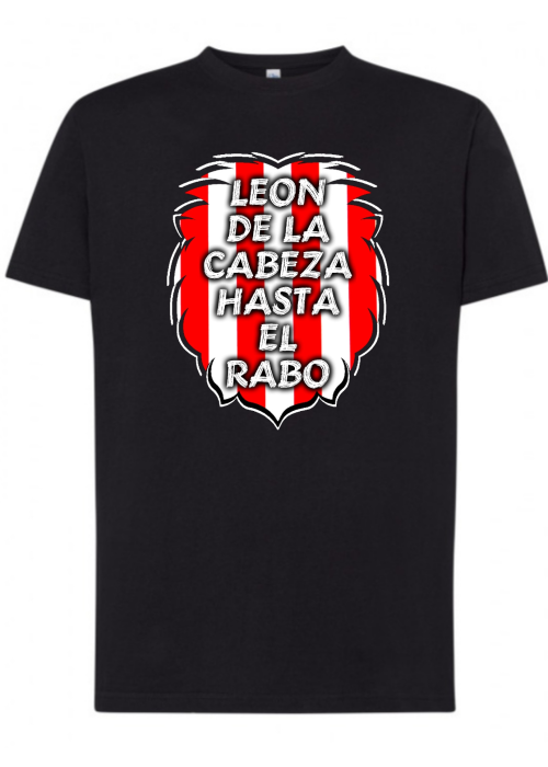 Camiseta Leon Zurigorri Leon de la cabeza... Adulto - Marea Zurigorri