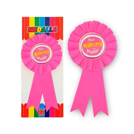 Medalla a la Mejor Madrina del Mundo - Articulos y Decoracion de Fiesta
