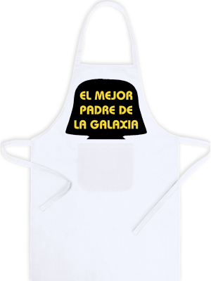 Delantal Friki El Mejor Padre de la Galaxia - Dia del Padre