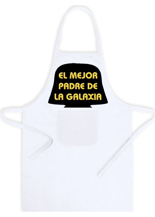 Delantal Friki El Mejor Padre de la Galaxia - Dia del Padre