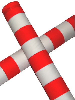 Fabric Red and White