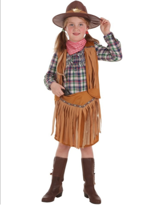 Disfraz de Vaquera Pistolera Niña - Disfraces del Vaqueros Infantiles
