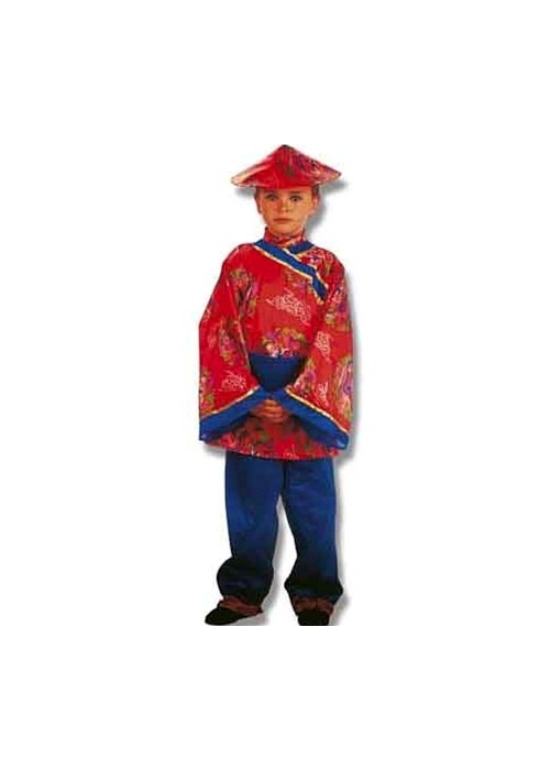 Disfraz de Chino Rojo Niño - Disfraces Orientales para Niños