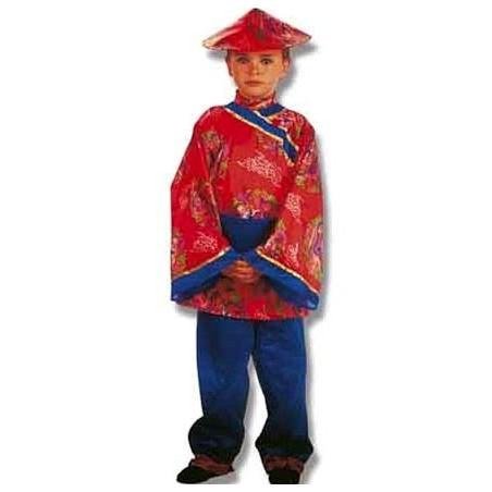 Disfraz de Chino Rojo Niño - Disfraces Orientales para Niños