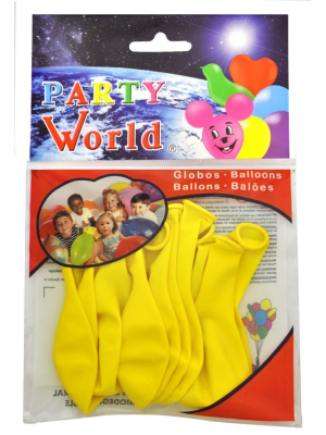 Globos Amarillos 10 Unid - Globos