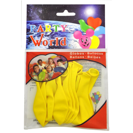 Globos Amarillos 10 Unid - Globos