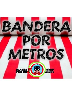 Tela por metro Roja y Blanca - Accesorios