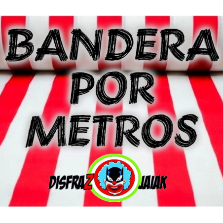 Tela por metro Roja y Blanca - Accesorios