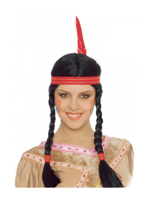 Peluca Trenas India - Complementos de Indios