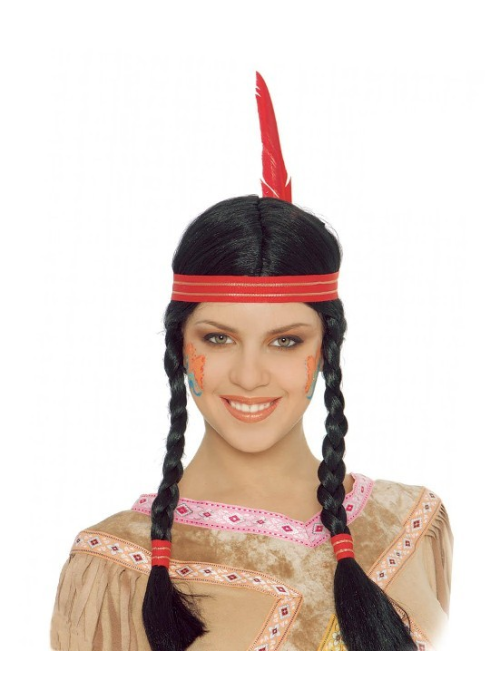 Peluca Trenas India - Complementos de Indios