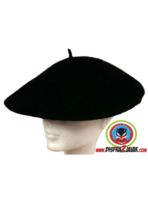 Txapela Negra Lauburu Cuadros - Txapelas o Boinas Hombre