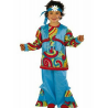 Disfraz de Hippie Azul Sicodelia Niño - Disfraces de Hippie para Niño