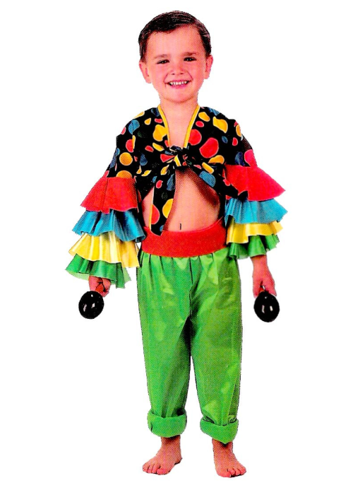 Disfraz de Cubano Colores Niño - Disfraces de Rumberos para Niños