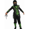 Disfraz de Ninja Verde Calavera Niño - Disfraces Orientales para Niños