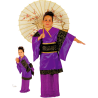 Disfraz de Geisha con Sombrilla Niña - Disfraces Orientales Para Niñas