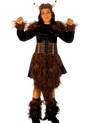 Disfraz de Vikinga Barbara Niña - Disfraces de Vikingos para Niñas