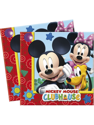 Servilletas Mickey 20 Unidades - Fiestas de Cumpleaños de Mickey