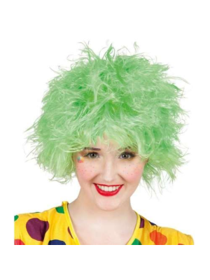 Peluca Despeinada Frizzy Verde - Pelucas