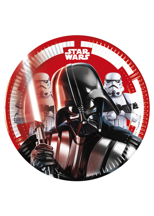 Platos Star Wars 8 Unidades - Fiestas de Cumpleaños de Star Wars