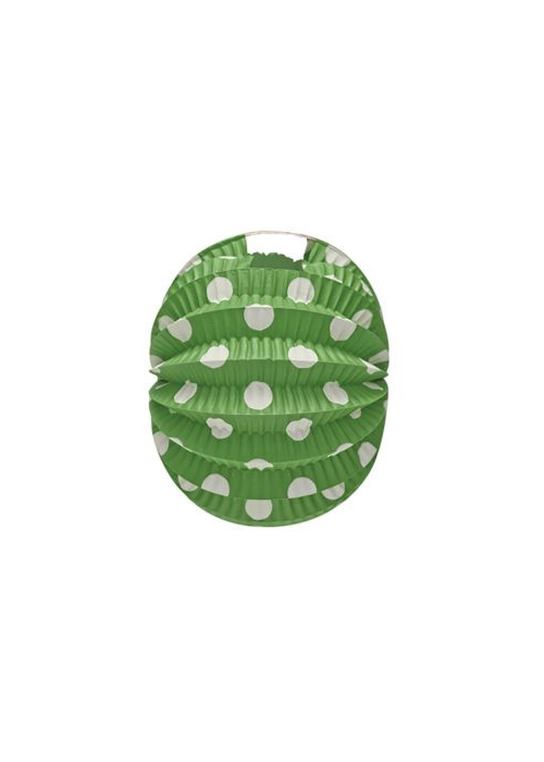 linterna, polka dot gorria eta zuria