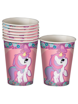 Vasos Unicornio 8 Unidades - Fiestas de Cumpleaños de Unicornios