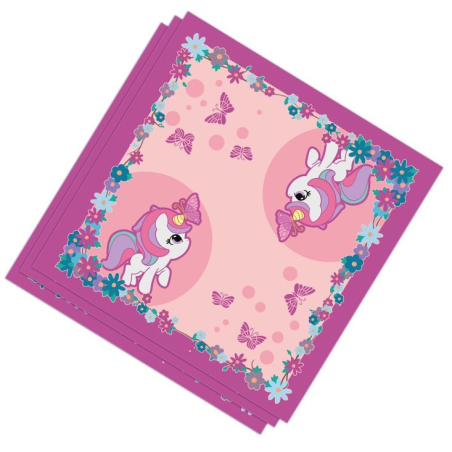 Servilletas Unicornios 20 Unidades - Fiestas de Cumpleaños de Unicornios