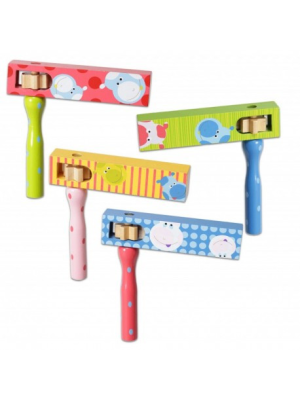 Carraca Madera Dibujos - Instrumentos Musicales