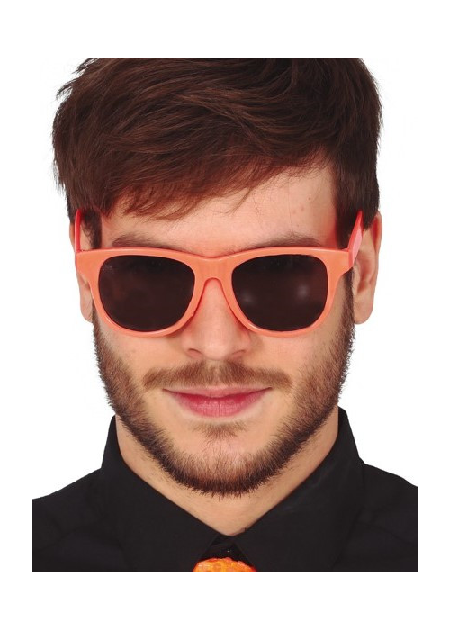 Gafas de Neon Naranja - Complementos años 80-90