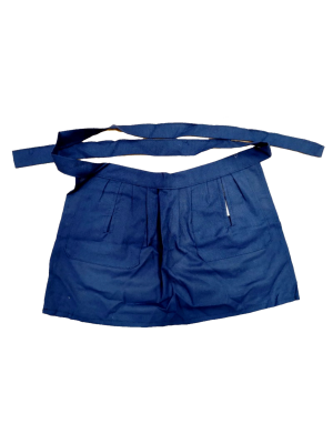 Delantal Aldeana Liso Azul - Trajes Regionales Vascos