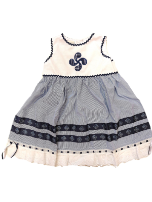 Vestit Pinstripe Piqué