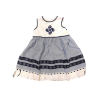 Vestido Mil Rayas Pique Bebe - Trajes Vascos Bebe