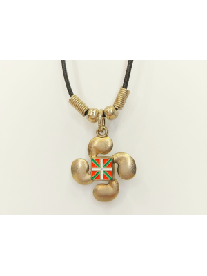 Comprar Colgante Lauburu con Ikurriña - Colgantes, Pulseras y Pendientes